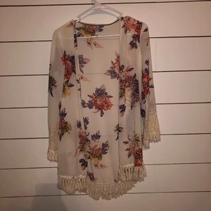 floral cardigan